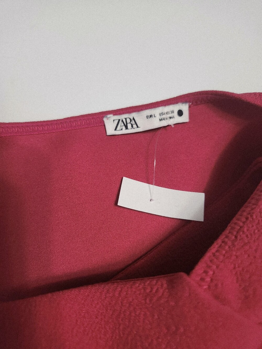 Zara Ruched Sweetheart Crop Top size L - Picture 4 of 15